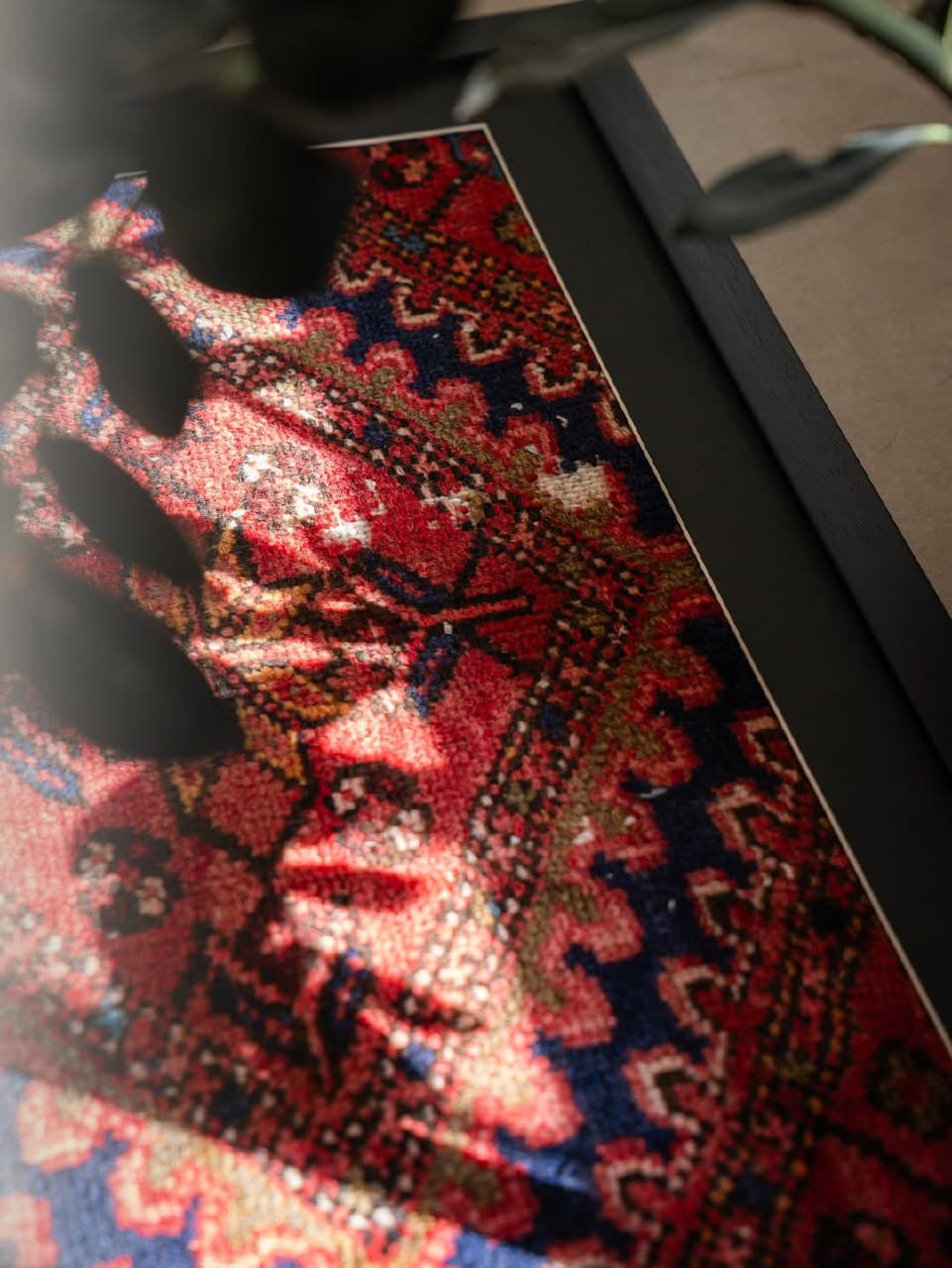 تابلو فرش دستبافت قاب شده