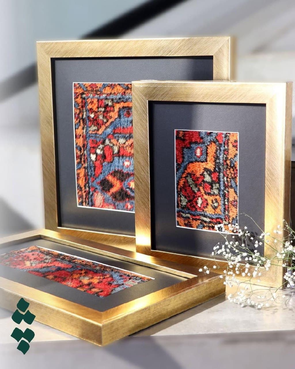 قاب فرش دستبافت تک نسخه