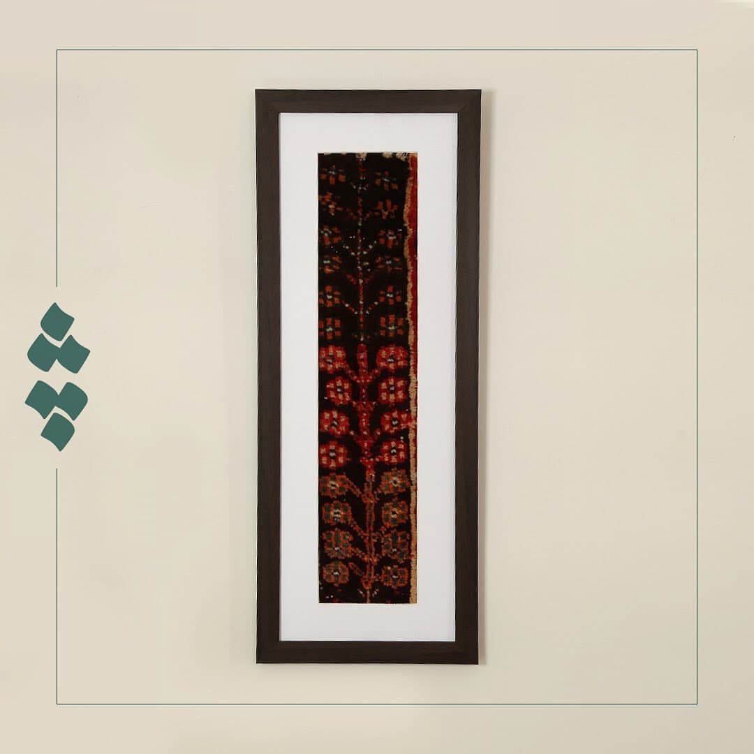 قاب فرش دستبافت آنتیک شیراز