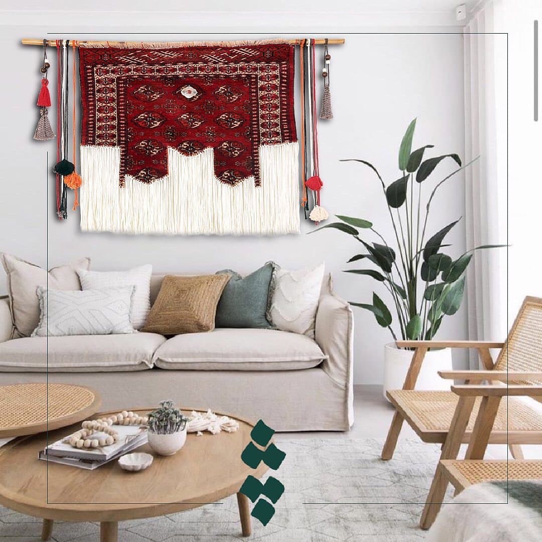 بوم فرش دست ساز ترکمن مدل چله