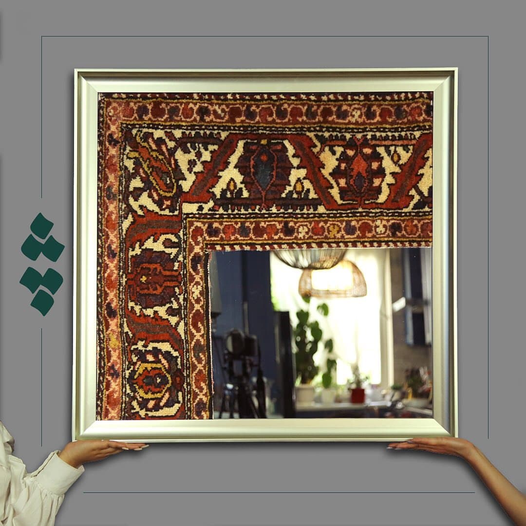 آینه فرش چله مدل آیین