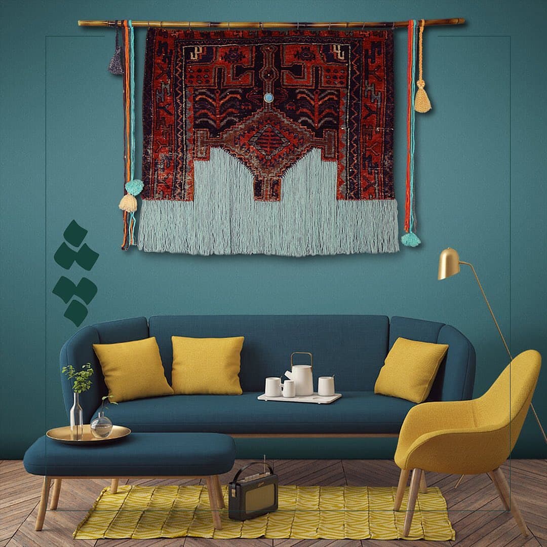 بوم فرش دستساز مدل زرین