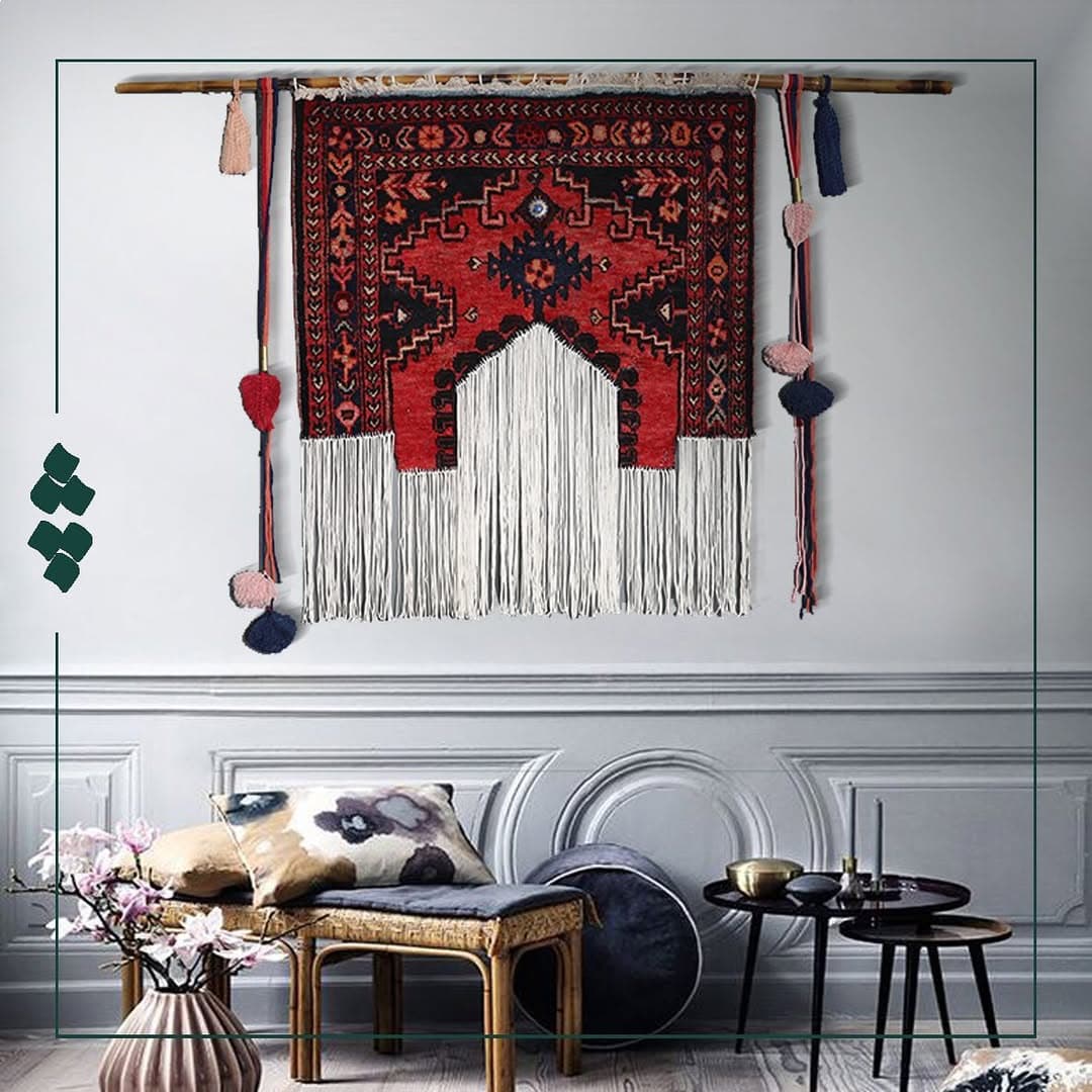 بوم فرش دستساز مدل آذین