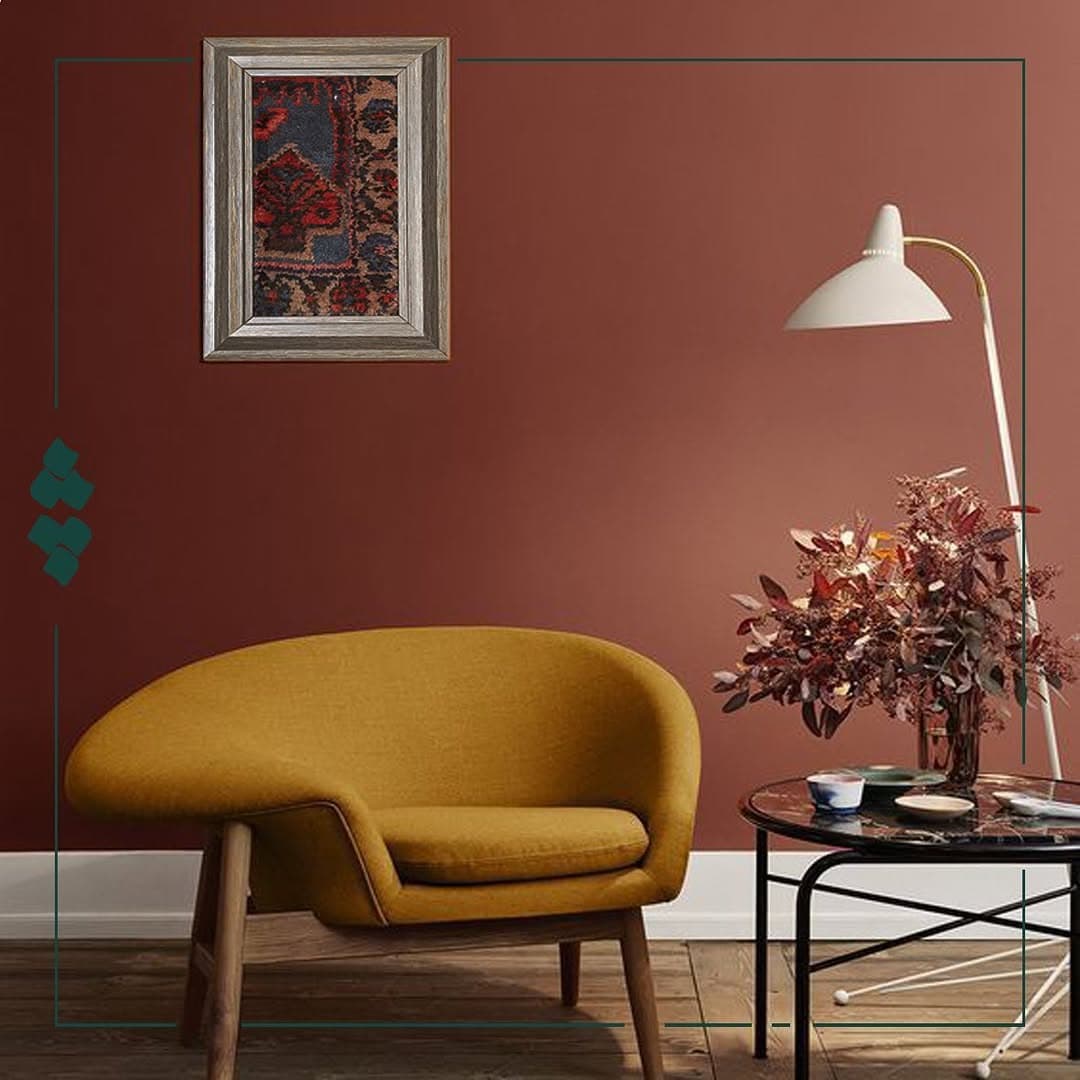 قاب فرش دستبافت چله طرح موصل