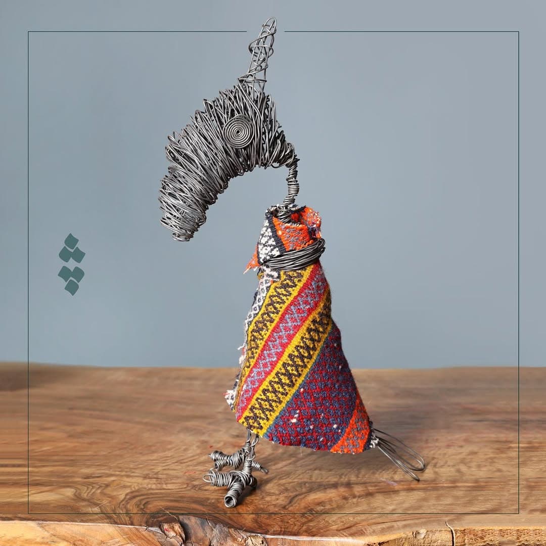 مجسمه مفتولی دستساز چله طرح دایناسور