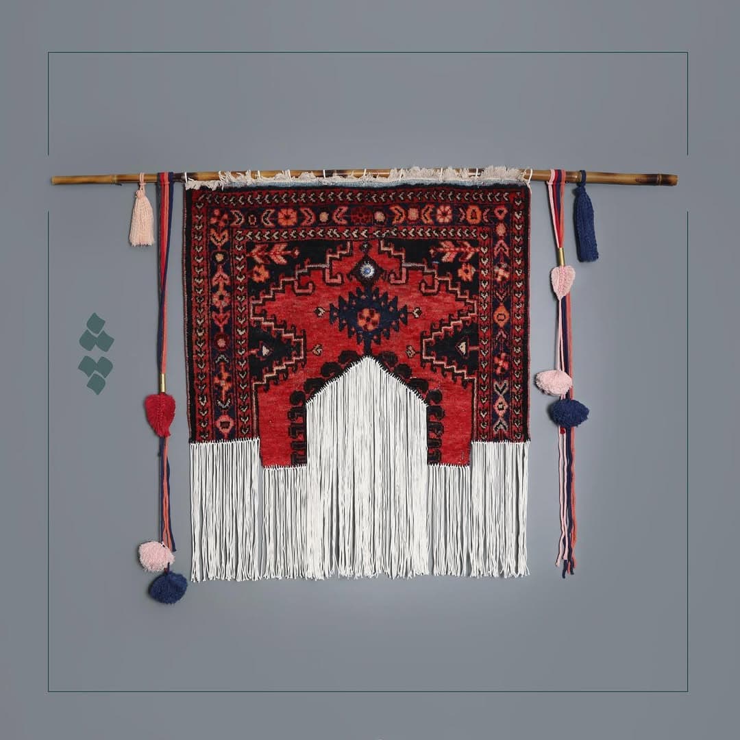 بوم فرش دستساز چله مدل آذین