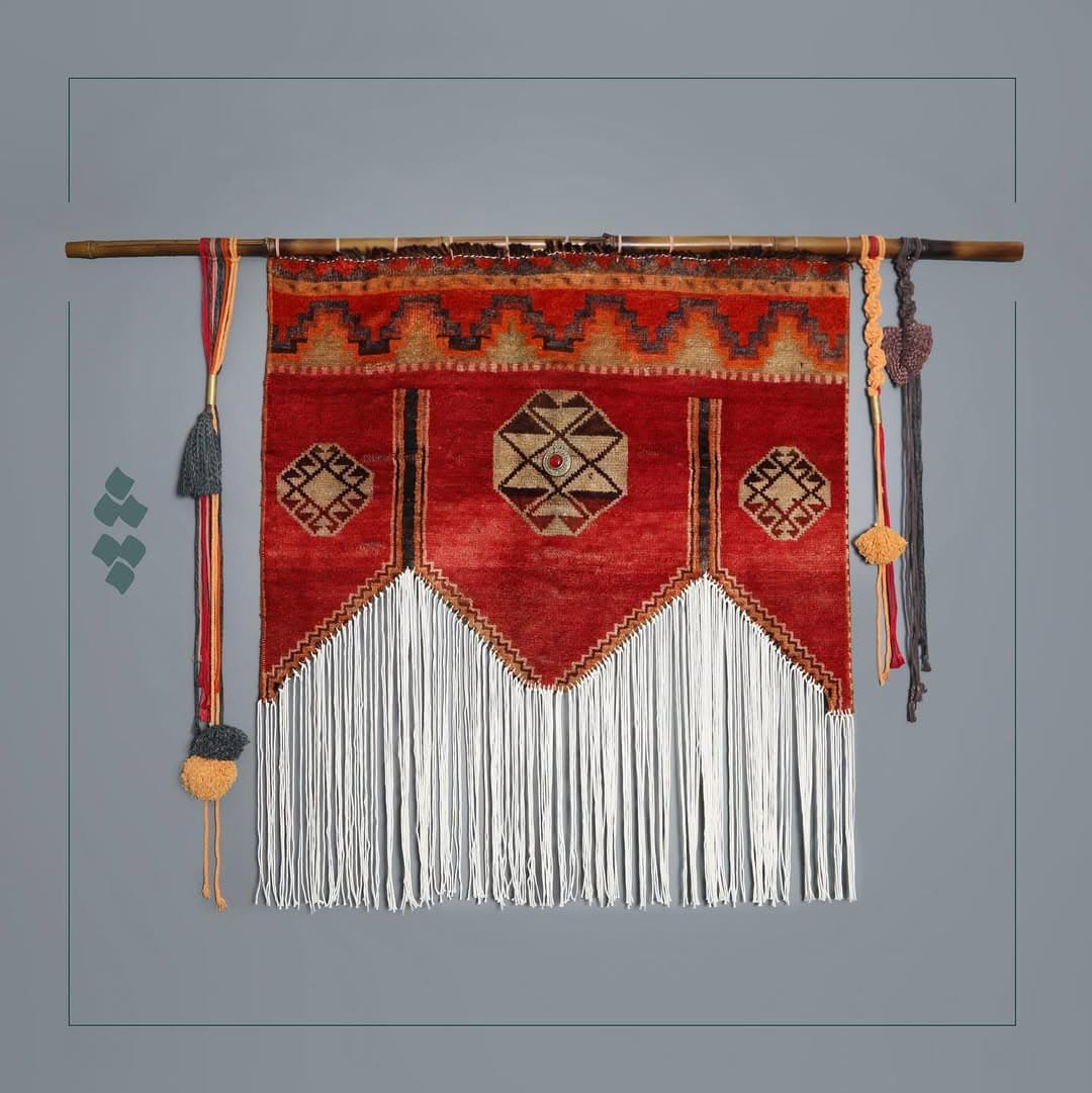 بوم فرش دستبافت چله مدل خورشید