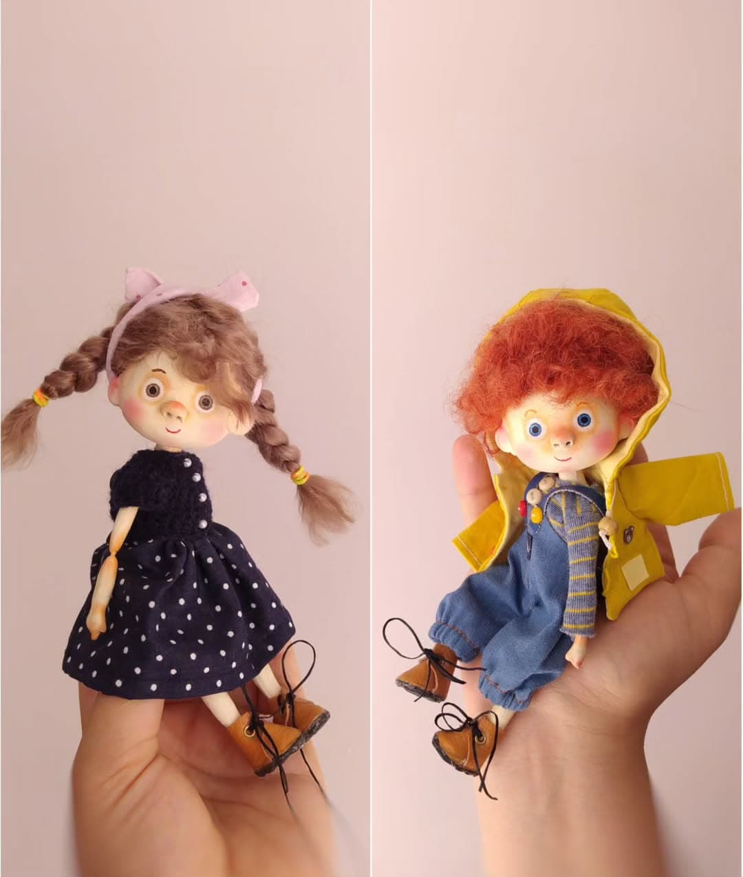 عروسک دست ساز مفصلی کلکسیونی مدل یواشکی