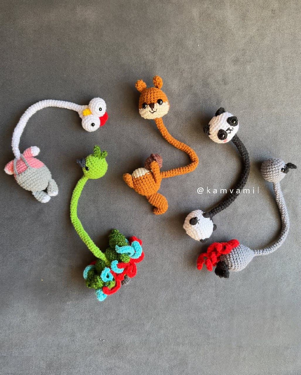 آویز بافتنی حیوانات فانتزی مدل گردن دراز