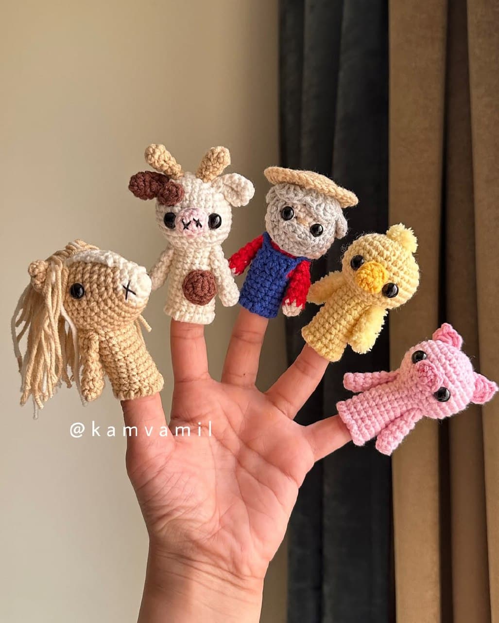 ست عروسک انگشتی بافتنی قصهگو