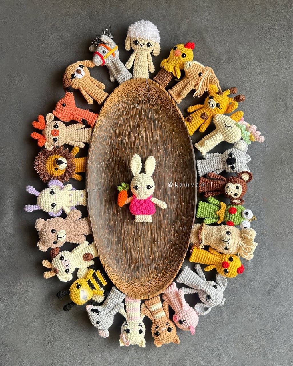 عروسک انگشتی حیوانات بافتنی