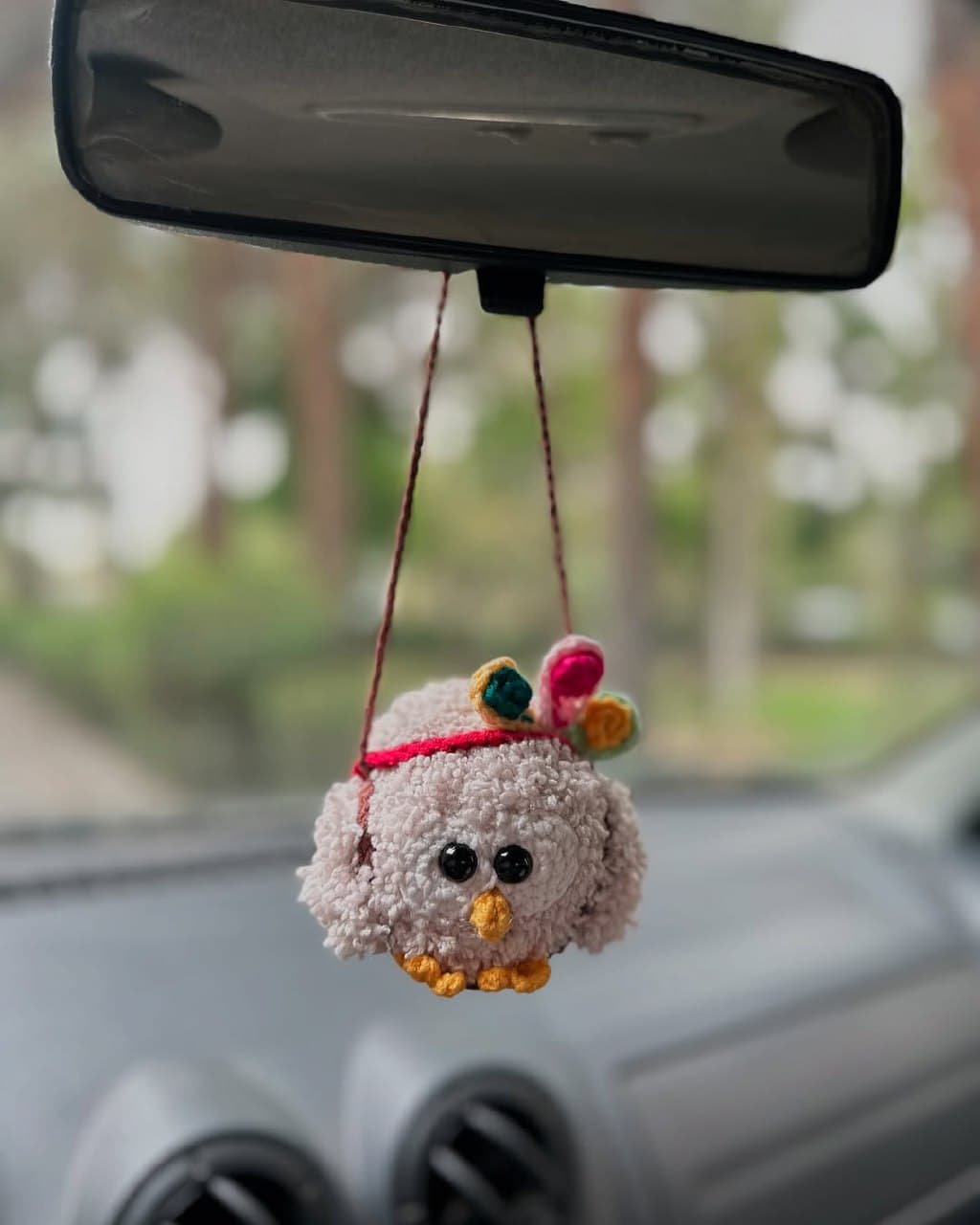 آویز ماشین دستباف طرح جغد