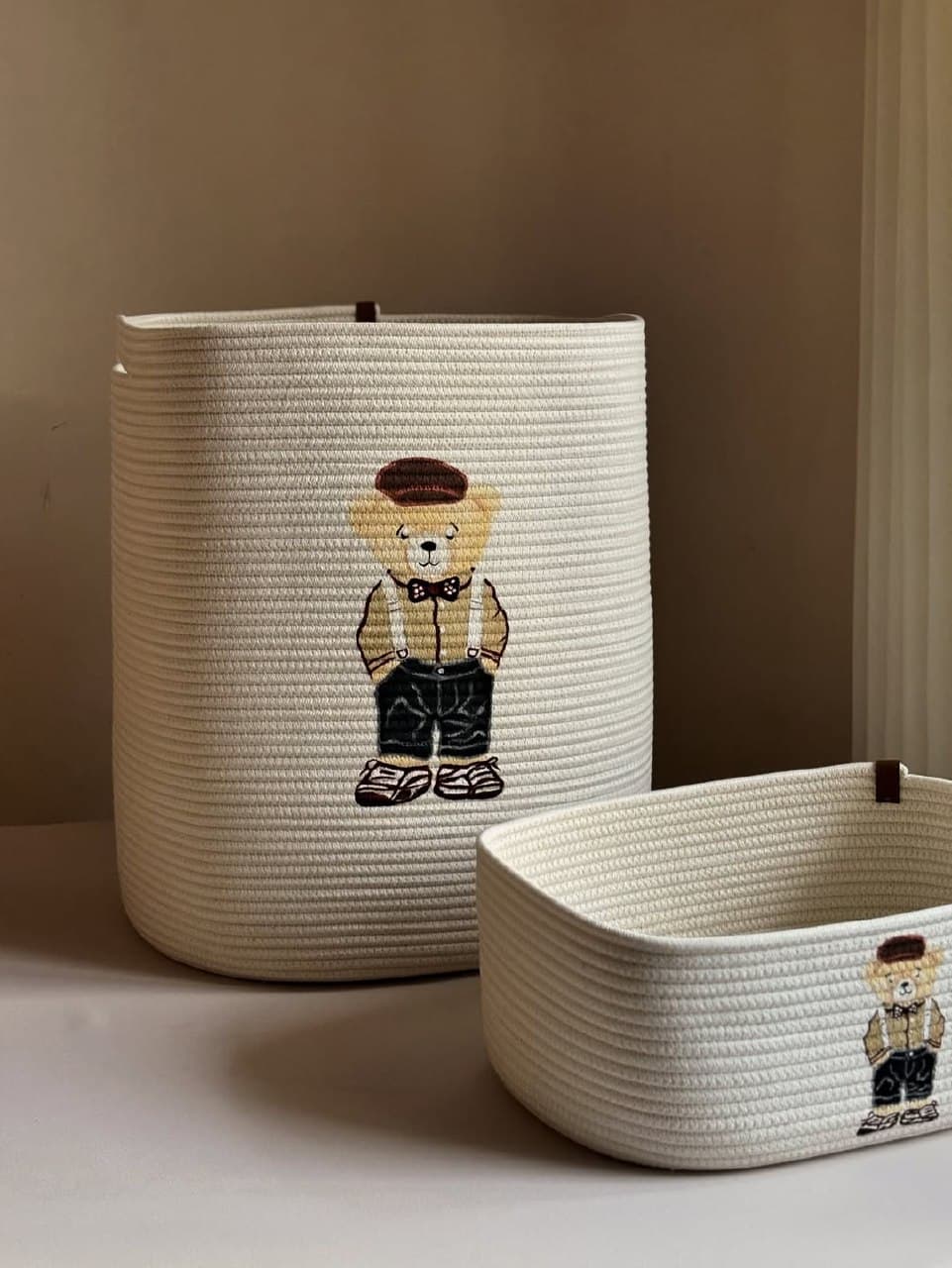 سبد نظم دهنده اتاق کودک دست ساز طرح تدی