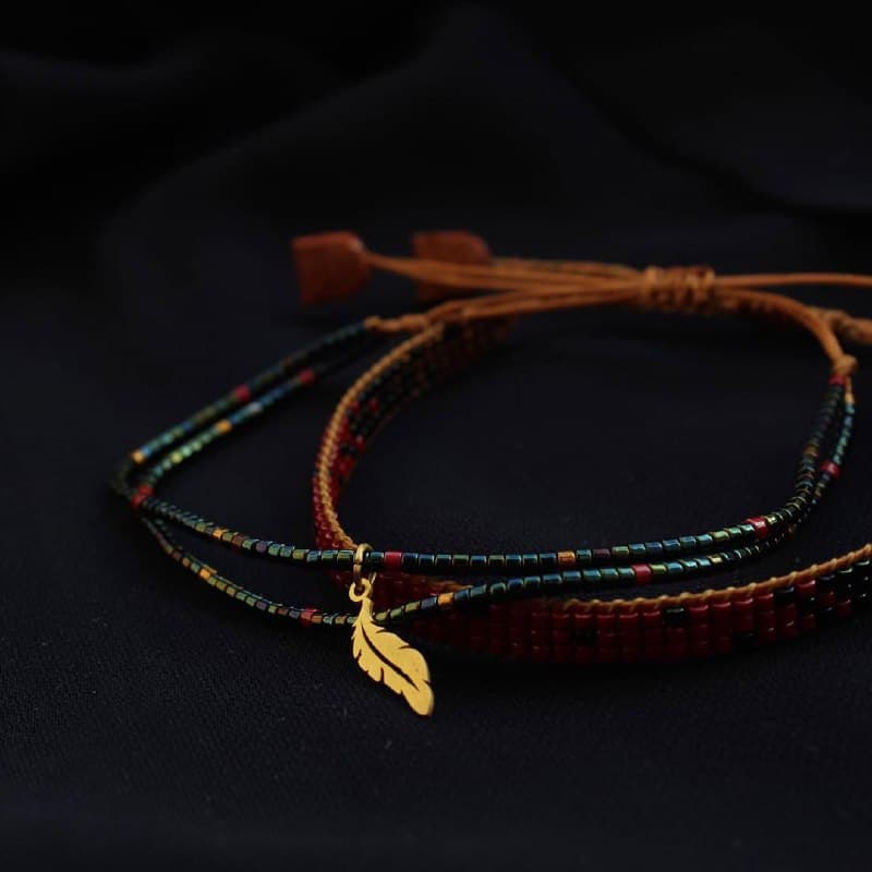 دستبند طلا و منجوق میوکی مدل پر