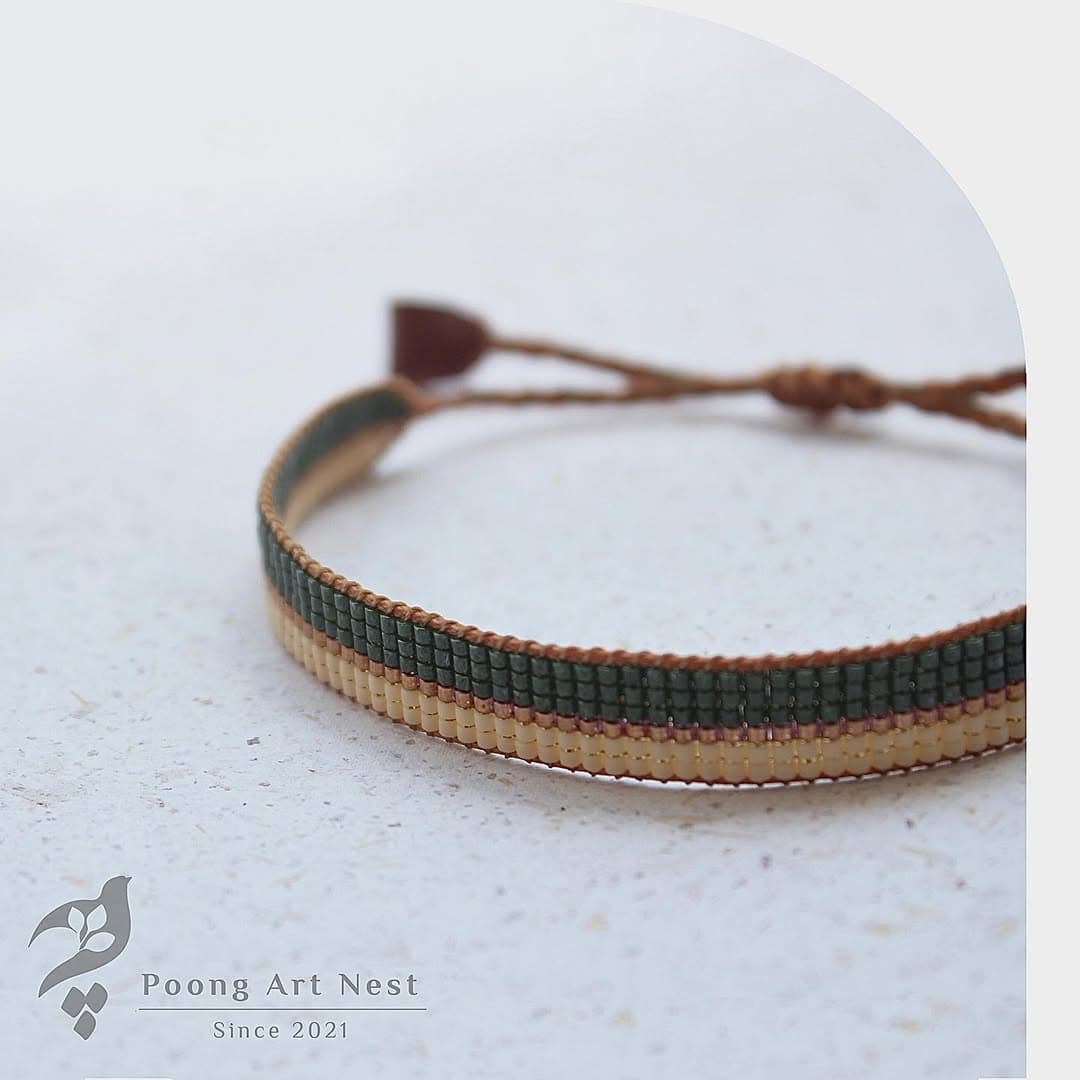 دستبند مردانه میوکی با بند چرم