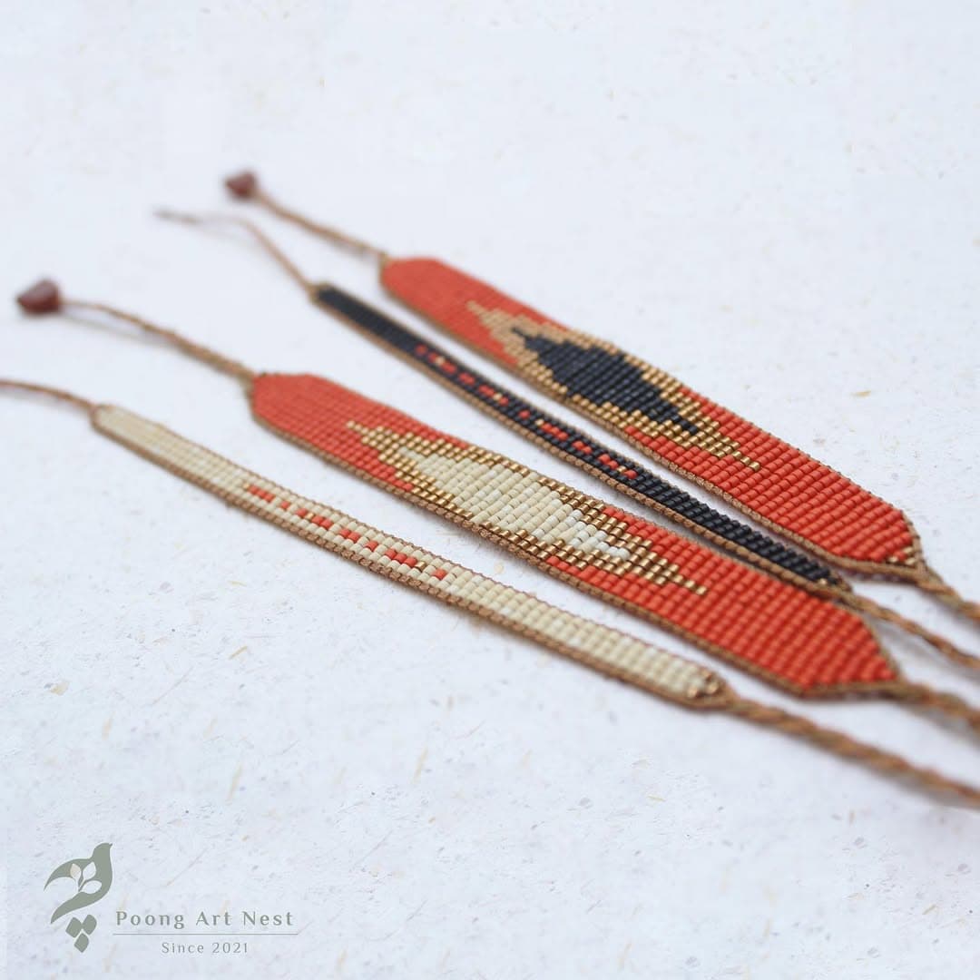 دستبند دست ساز منجوقی میوکی طرح بیسیک