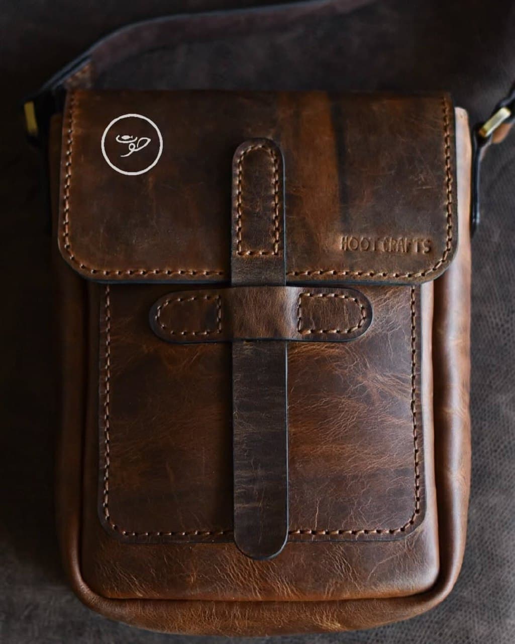 کیف دوشی چرم مردانه مدل پستچی دست دوز