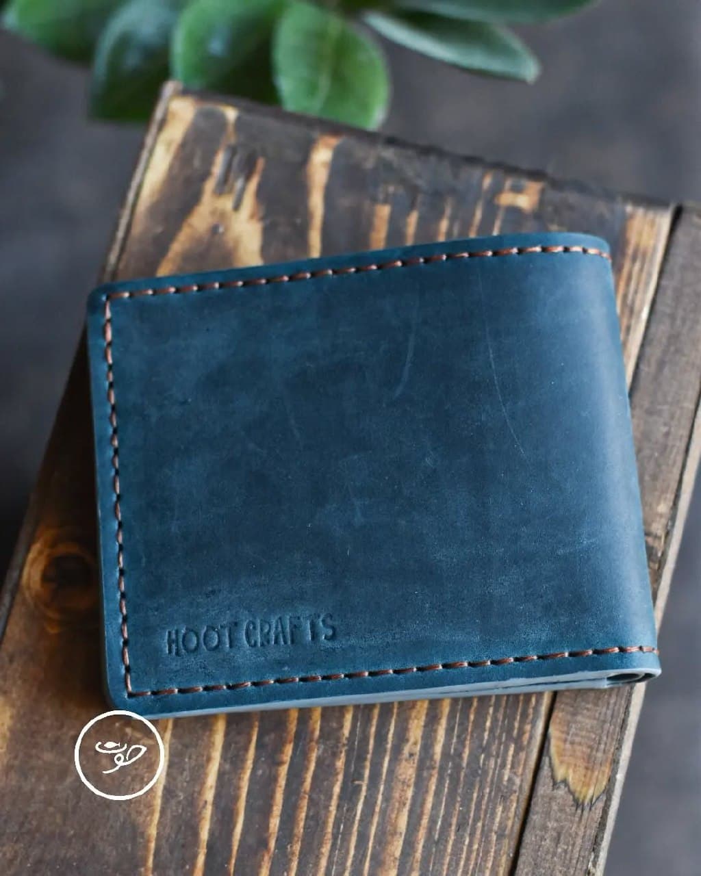 کیف پول مردانه چرم طبیعی دست دوز جیبی مدل کریزی هورس