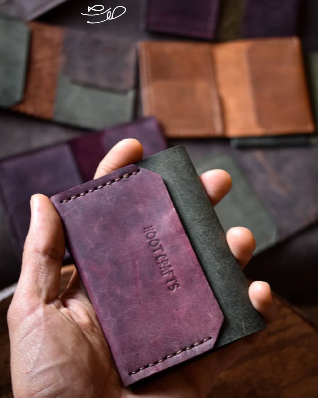 جاکارتی چرم طبیعی دست دوز هوت کرفتس