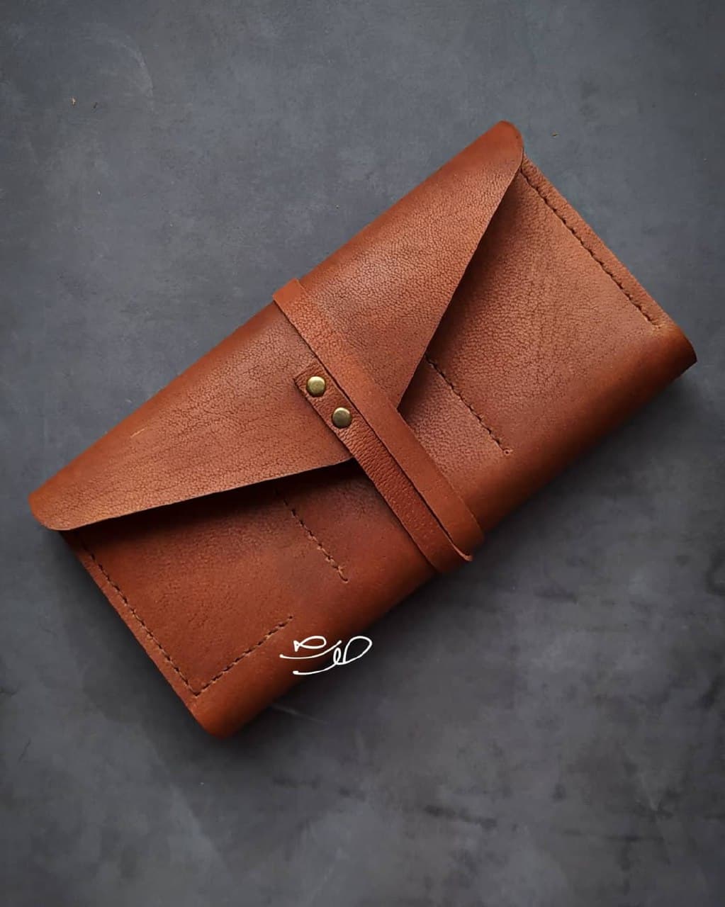 جامدادی چرمی رولی دست دوز مدل Hoot