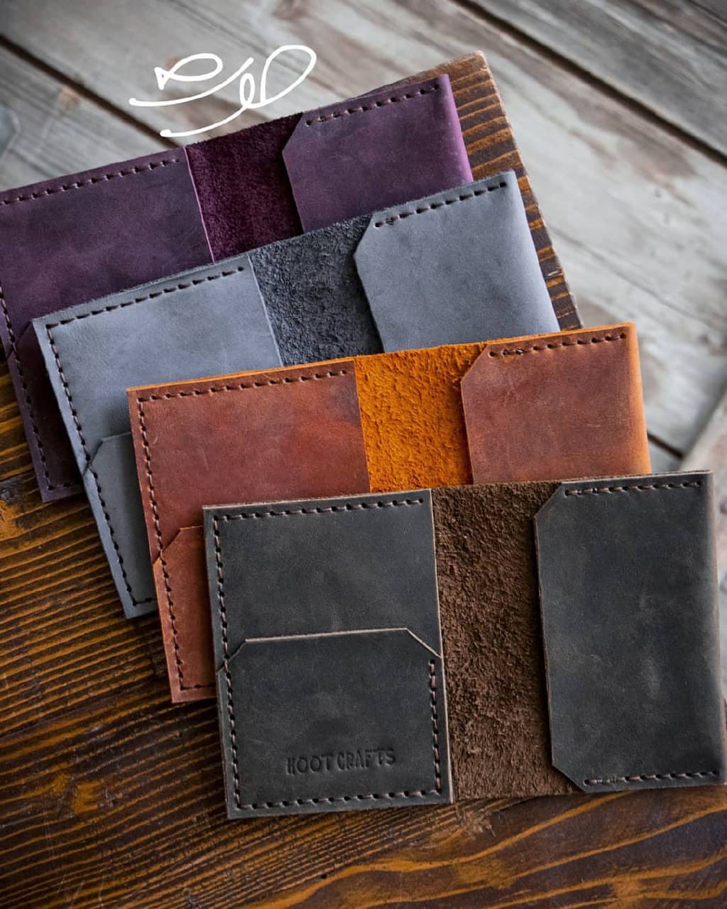 جاکارتی چرم طبیعی دست دوز مدل هورس