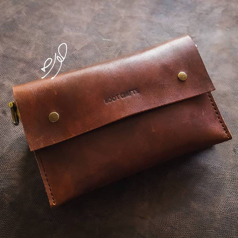 کیف زنانه سه کاره چرم طبیعی شتر دست دوز