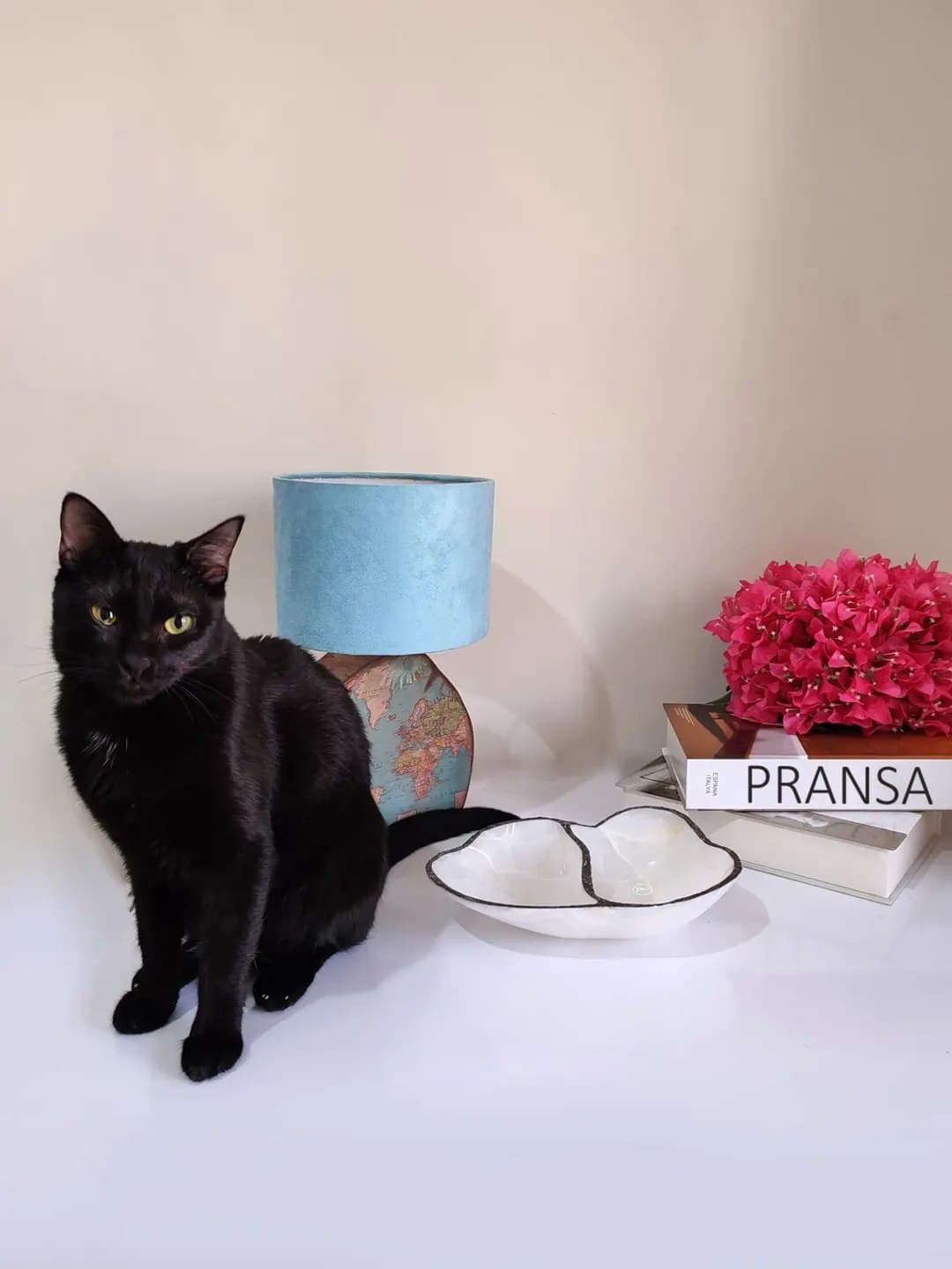 اردوخوری و آجیل خوری دو قسمتی سنگ مرمر سفید