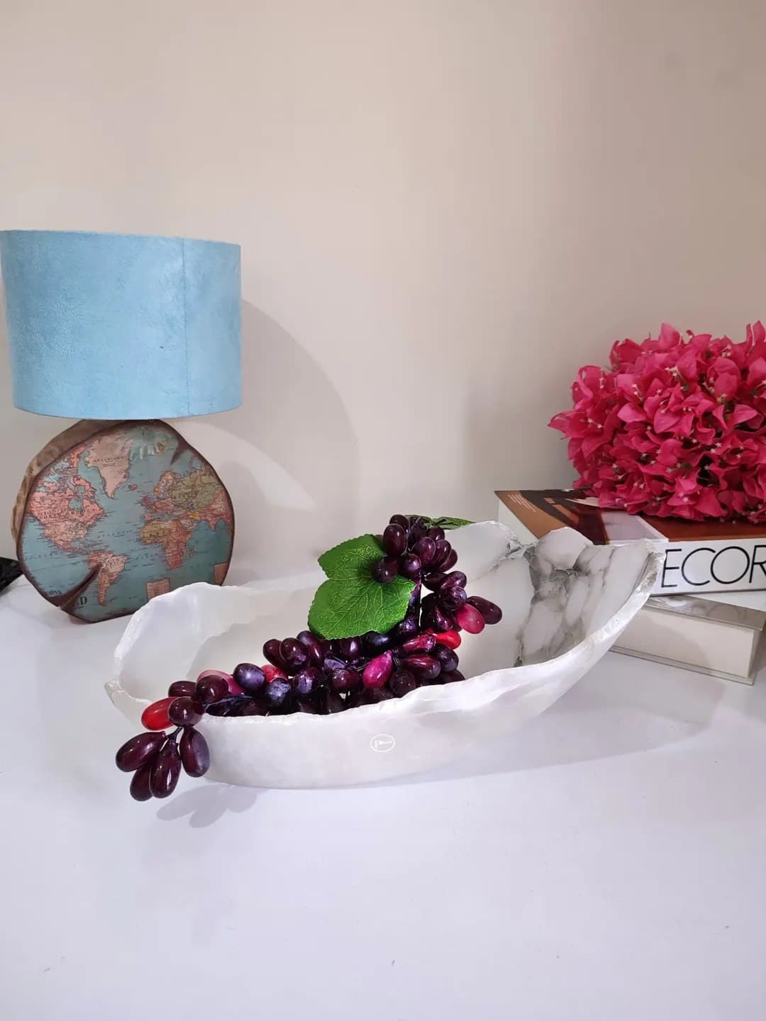 میوه خوری دفرمه سنگ مرمر آلاباستر طرح ماهورا