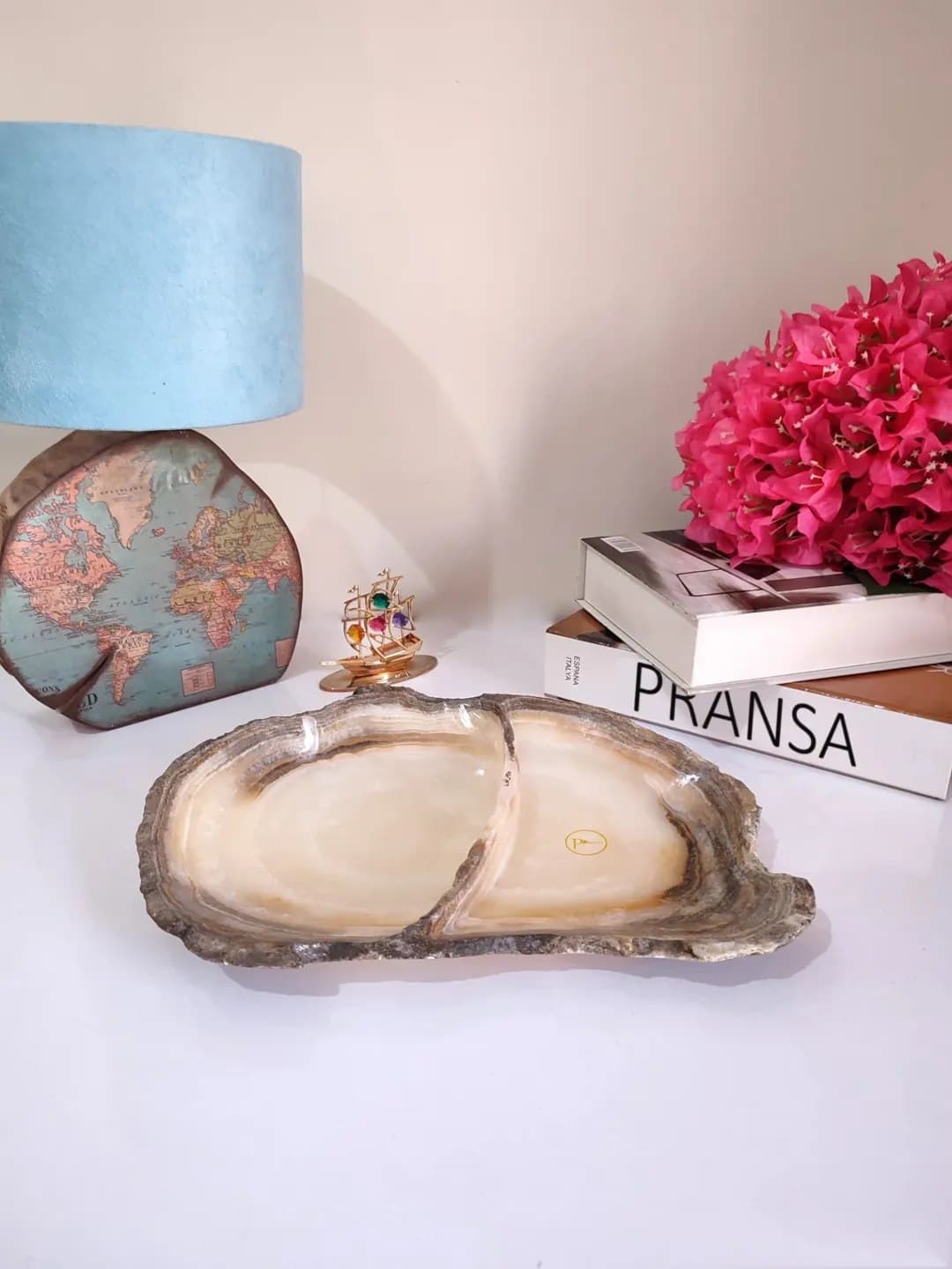 اردوخوری دفرمه دو قسمتی سنگ مرمر طبیعی