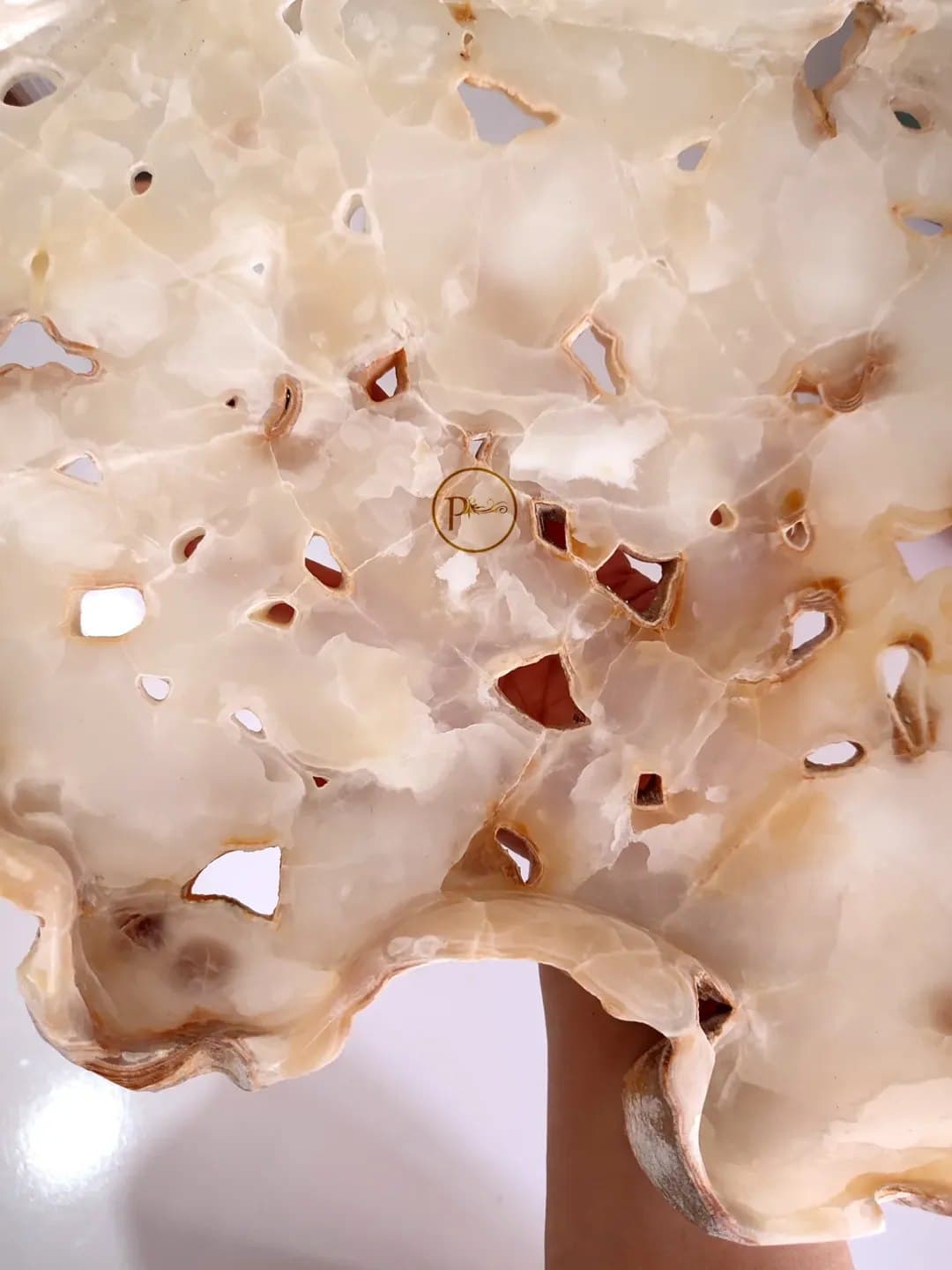 دیس میوه خوری سنگ مرمر دست ساز طرح هرا