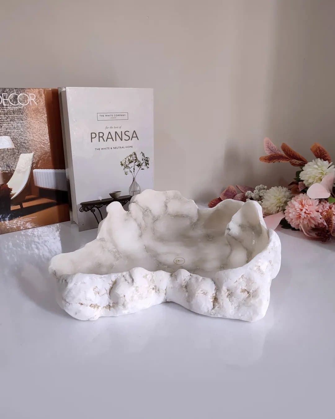 میوه خوری دفرمه سنگ مرمر آلاباستر طرح اطلس