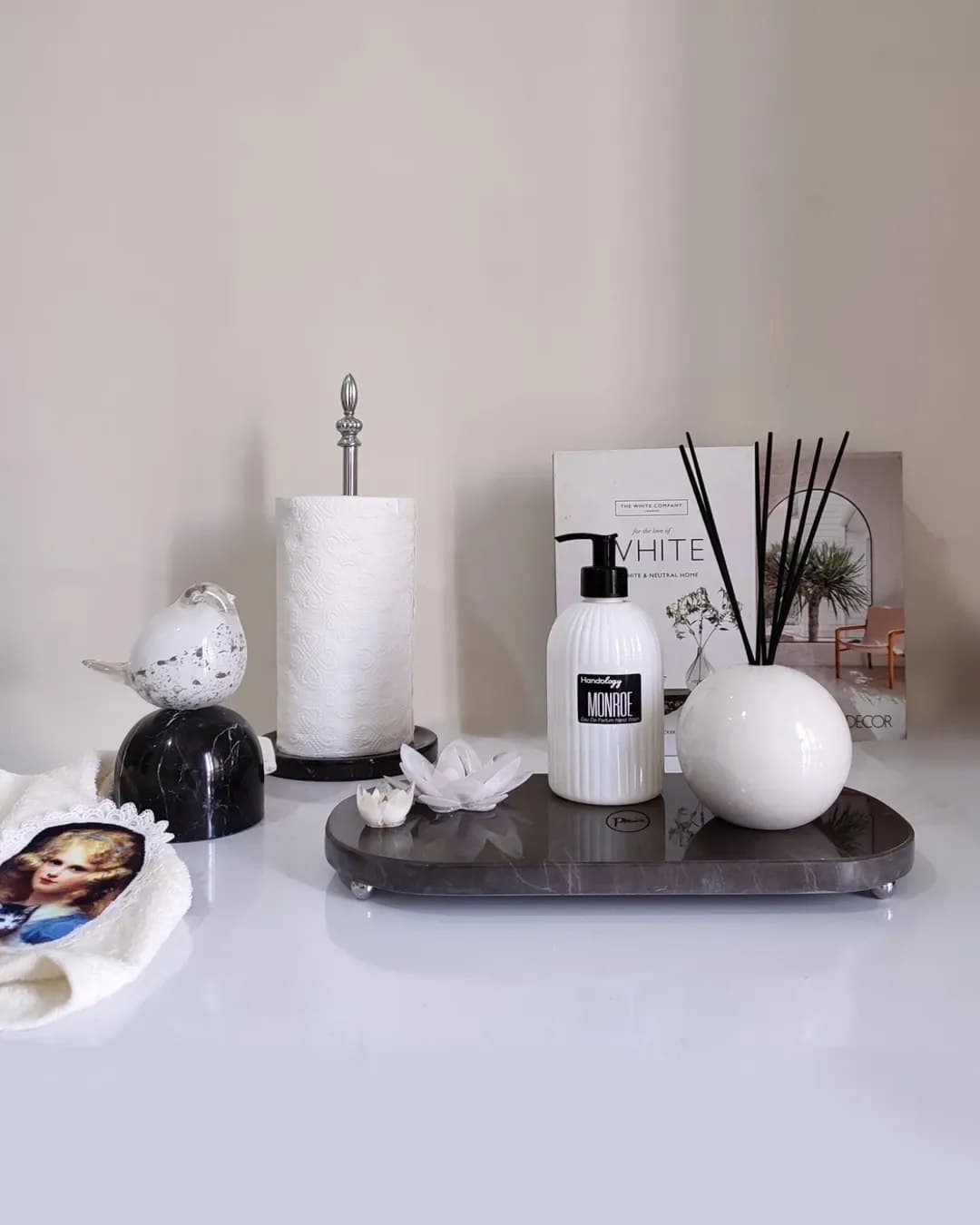 ست اکسسوری سنگی سرویس بهداشتی و حمام مدل مونرو