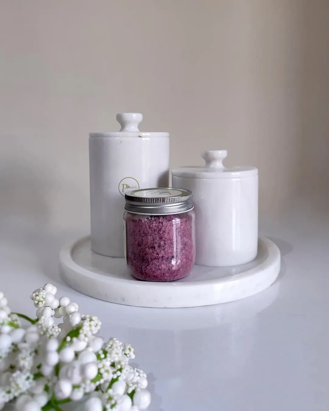 ست بانکه و رایزر مرمر سفید طرح هلیا