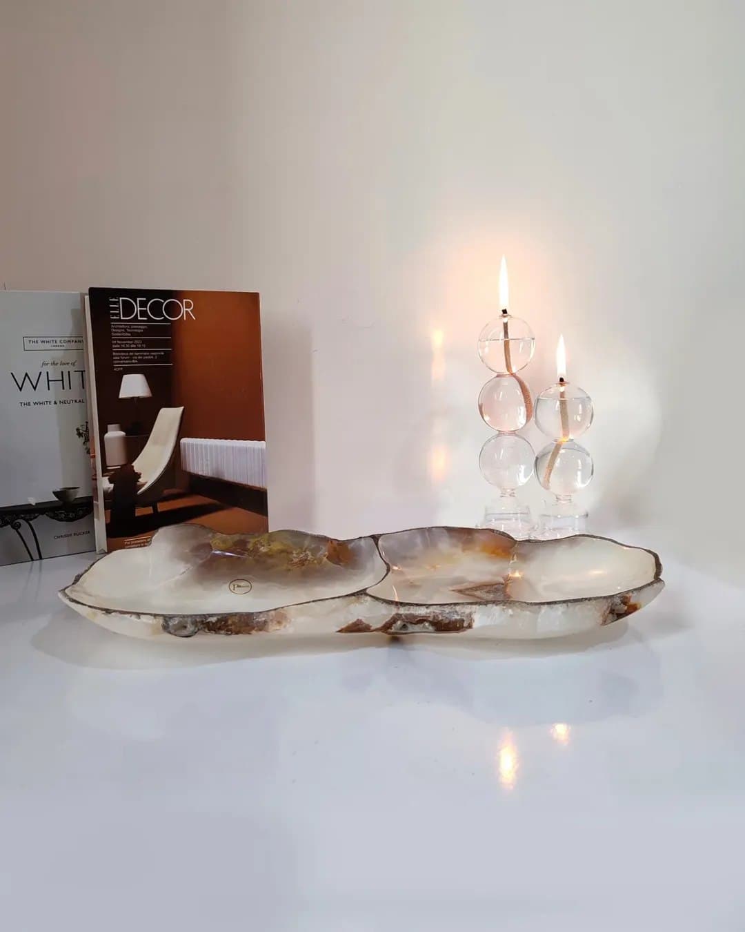 اردوخوری سنگی دو تکه پرنسا طرح طبیعی