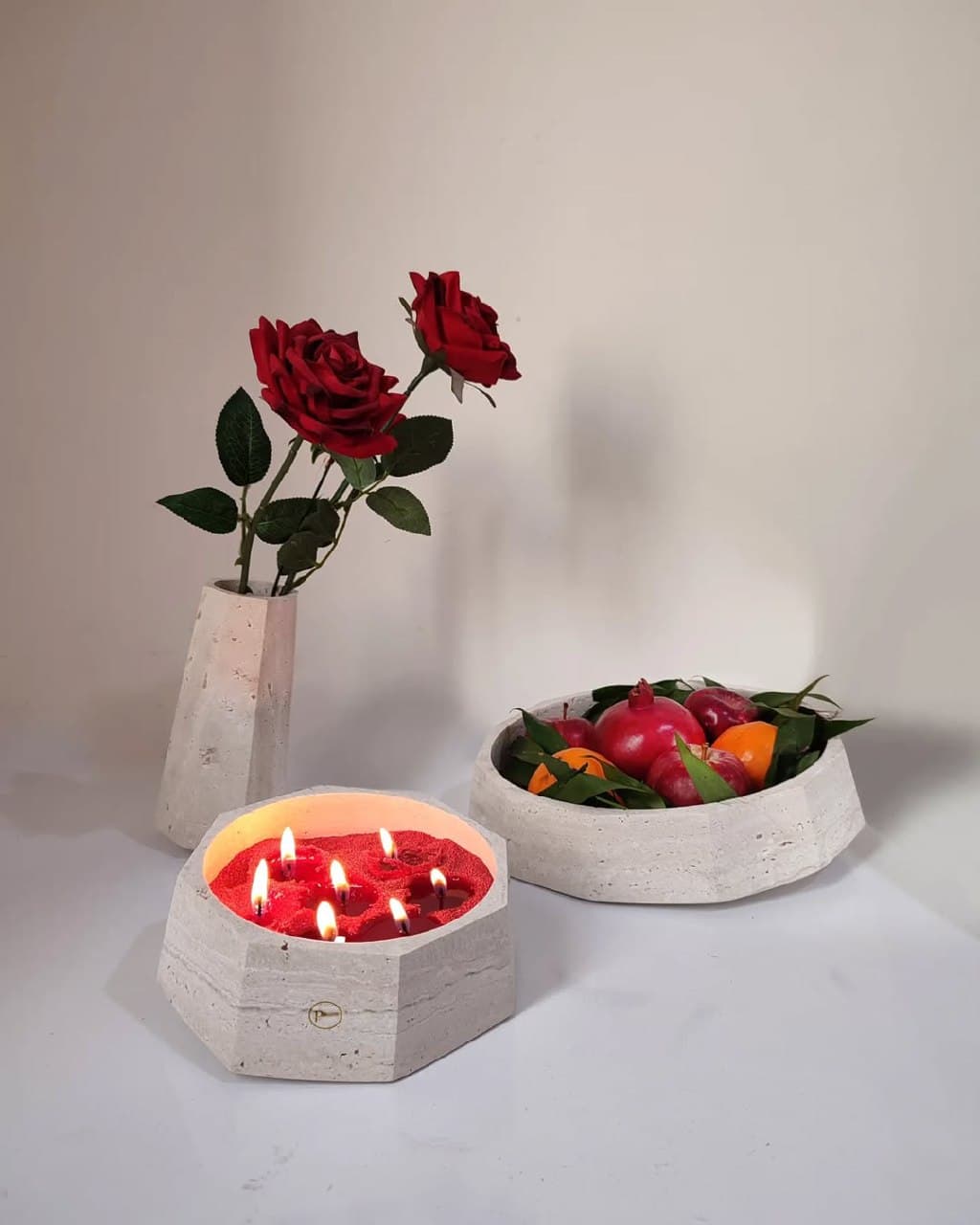 ست پذیرایی سنگی تراورتن طرح اطلس