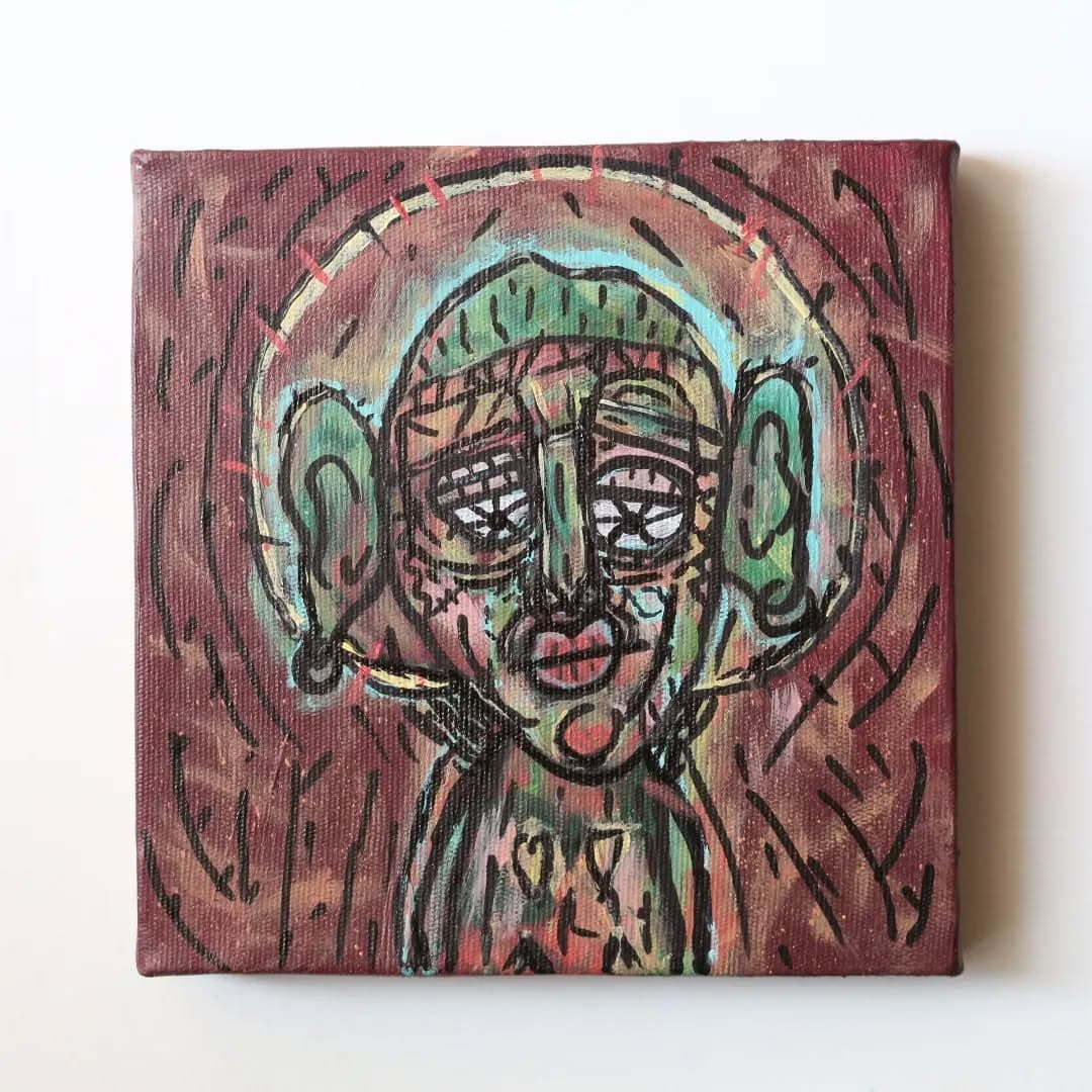 تابلو نقاشی دکوراتیو آکریلیک مدل غم