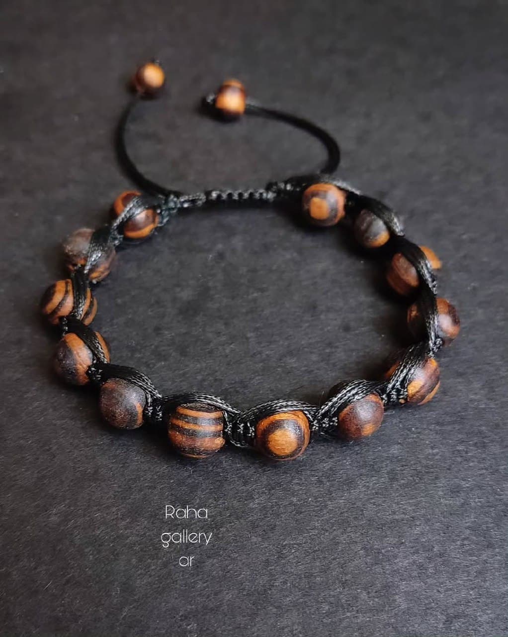 دستبند مهره چوبی زیتون دست ساز