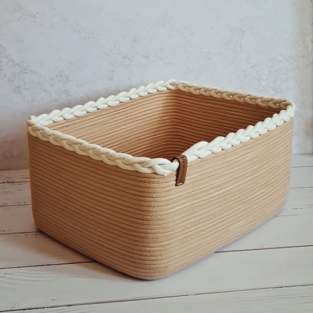 باکس نظم دهنده قیطانی دستبافت مدل گیس بافت مستطیلی