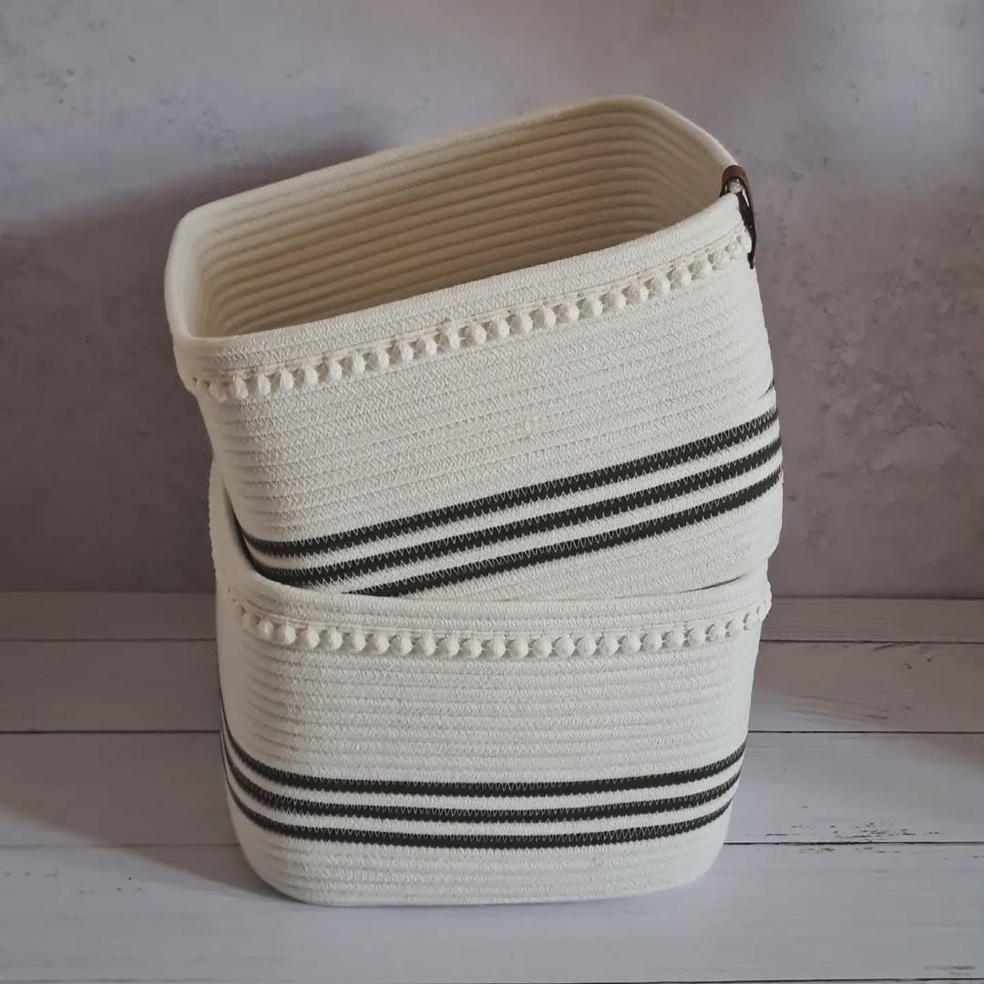 باکس نظم دهنده قیطانی دست ساز مدل مربع راه راه