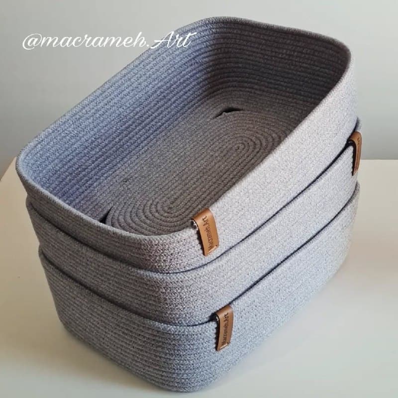 باکس نظم دهنده مستطیلی قیطانی طوسی