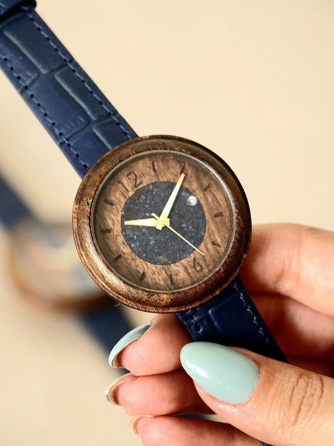 ساعت مچی چوبی دست ساز مدل راگا