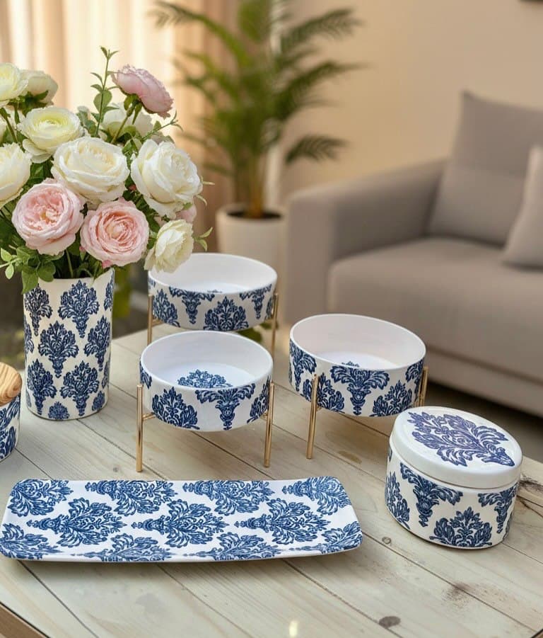 سرویس پذیرایی و دکوری سرامیکی طرح شاه صنم