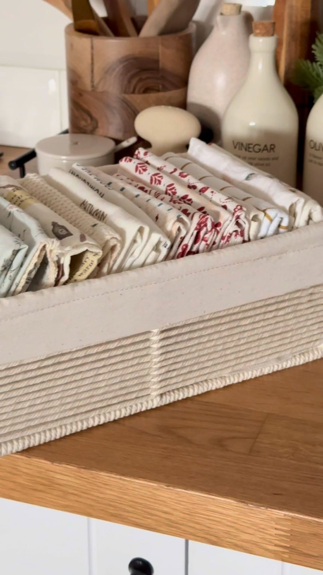 باکس مکرومه کنفی (نظم دهنده لوازم آشپزخانه)