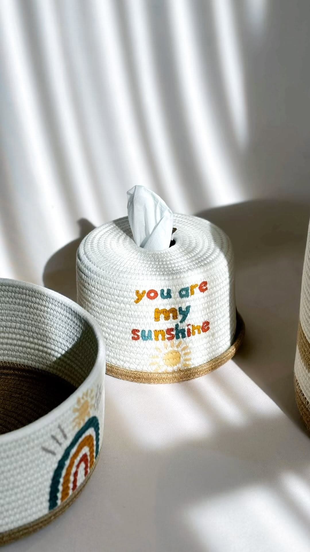 ست اکسسوری و سبد نظم دهنده اتاق کودک