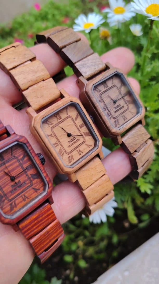 ساعت مچی چوبی دست ساز مدل هایلی