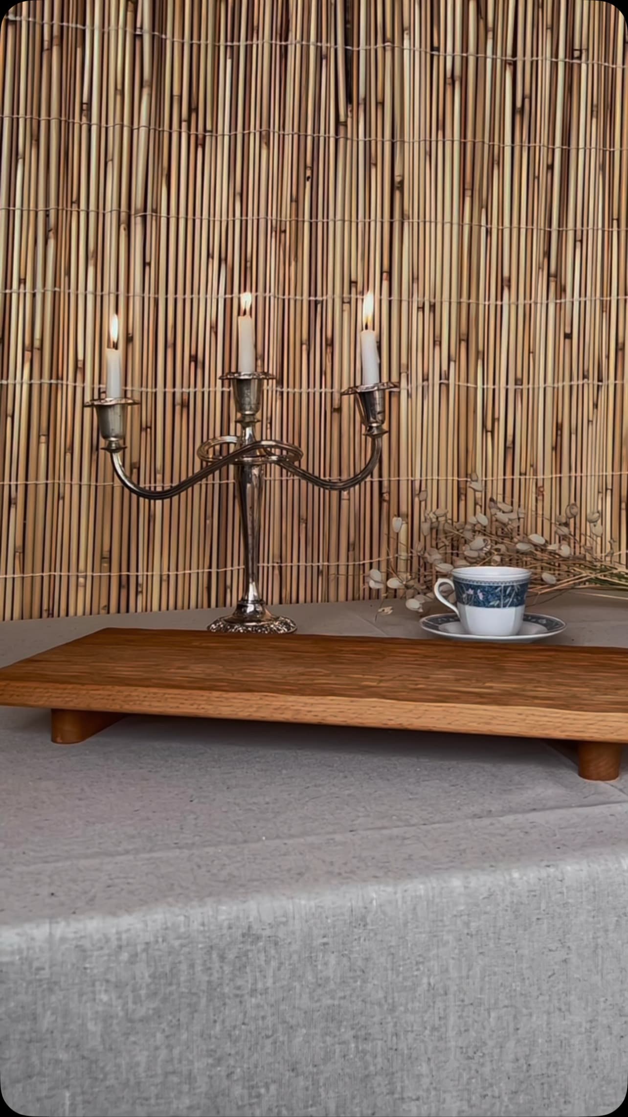 تخته سرو پایه دار چوب راش