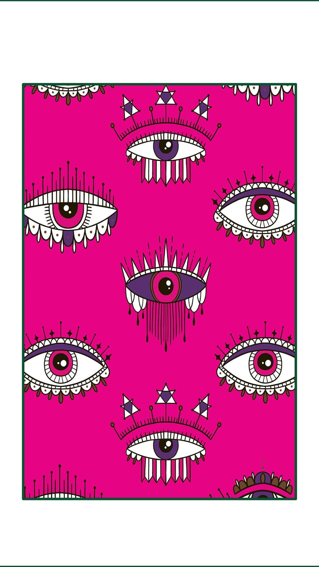 کوسن مخمل طرح چشم