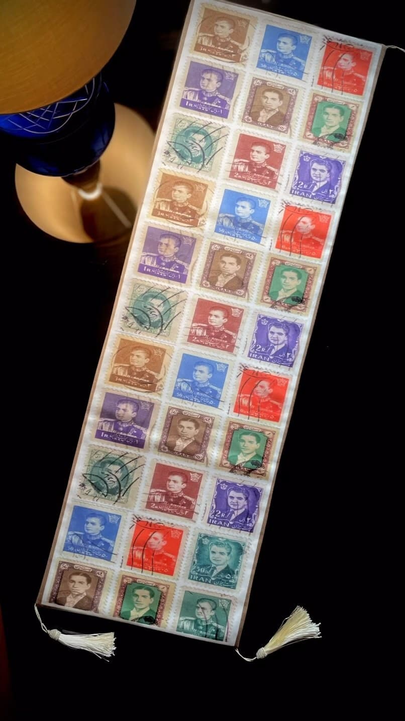 رانر رومیزی طرح کلکسیون تمبر