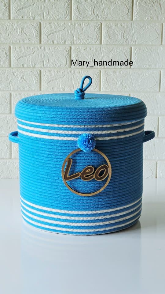 سبد طنابی در دار با آویز اسم