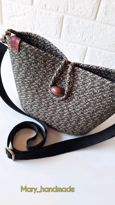 کیف دوشی دست دوز پارچه ای